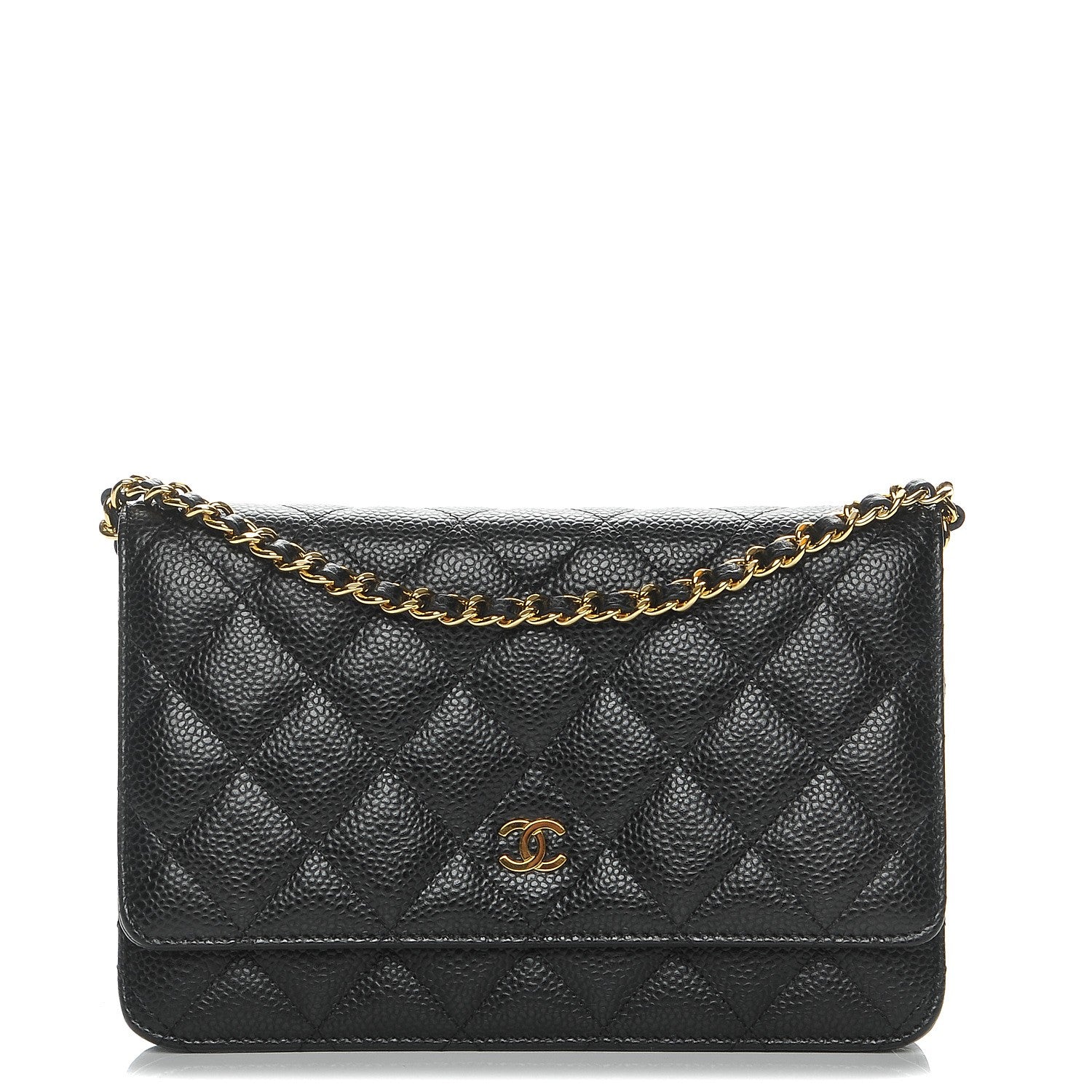 Chanel Caviar Quilted Wallet On Chain WOC Black 1 of 9