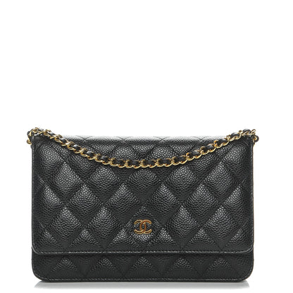 Chanel Caviar Quilted Wallet On Chain WOC Black 1 of 9
