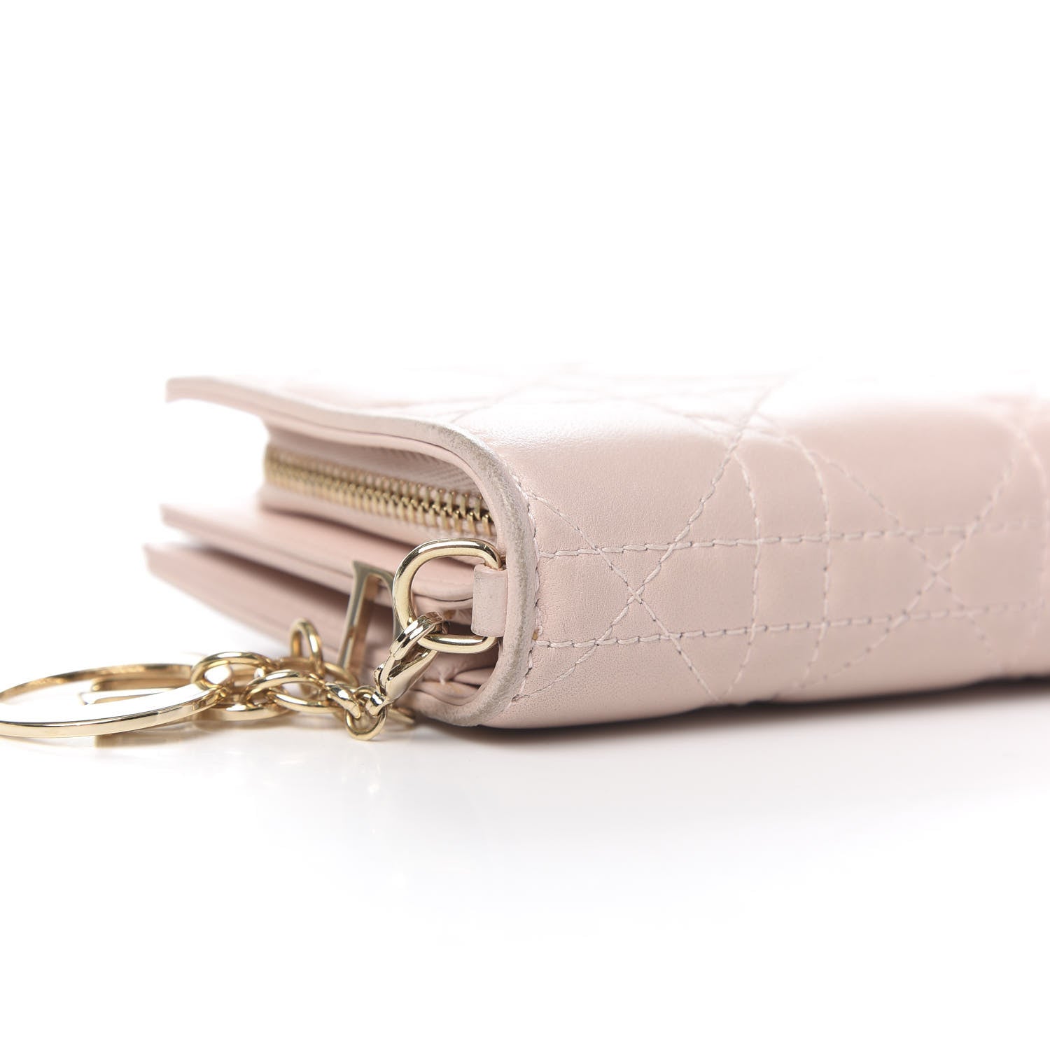 Christian Dior Lambskin Cannage Lady Dior Eden Wallet Light Pink 7 of 11