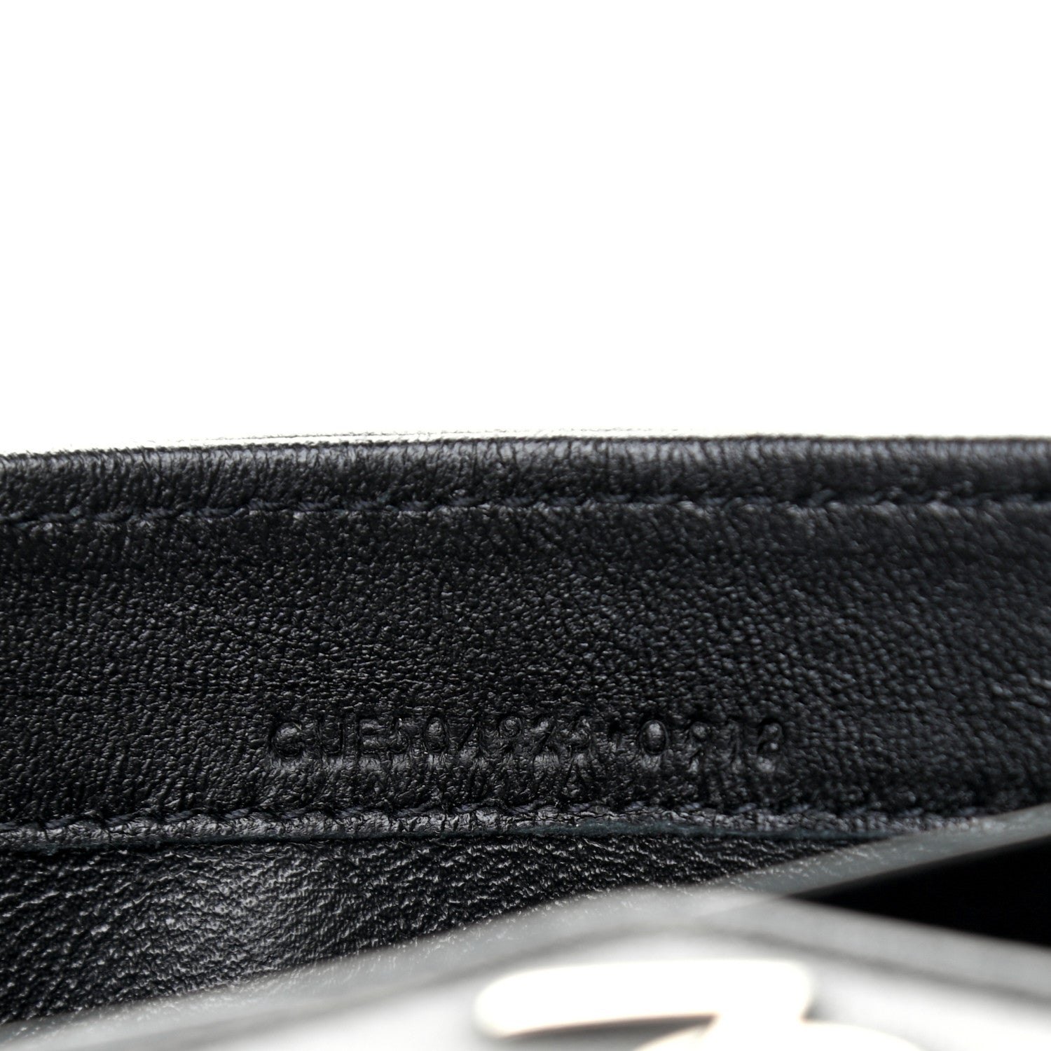 Saint Laurent Lambskin Y Quilted Monogram Large Loulou Flap Wallet Black 7 of 7