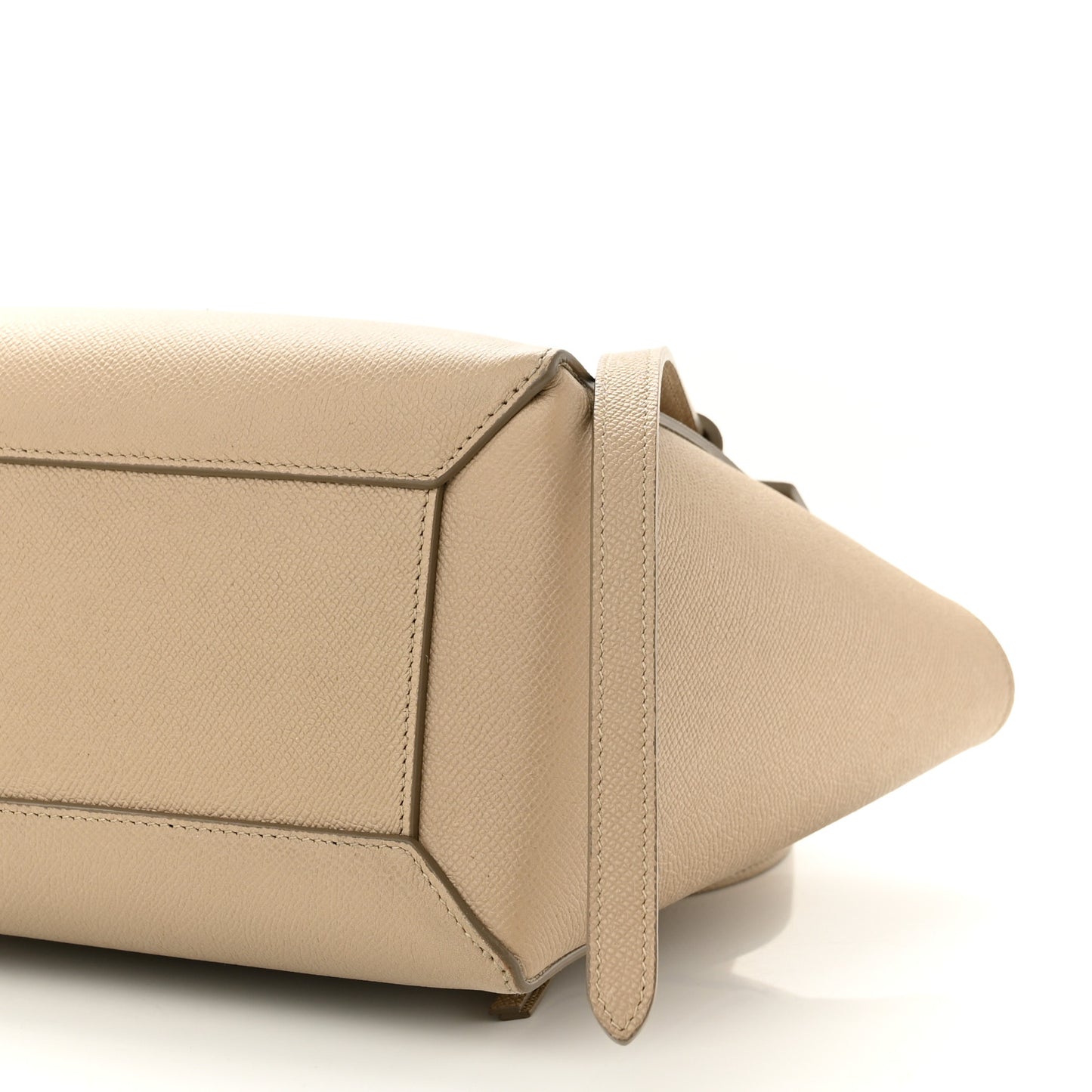 Baby Grained Calfskin Micro Belt Bag Light Taupe