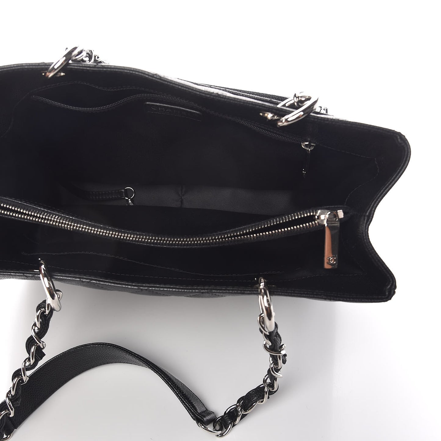 Caviar Quilted Grand Shopping Tote GST Black