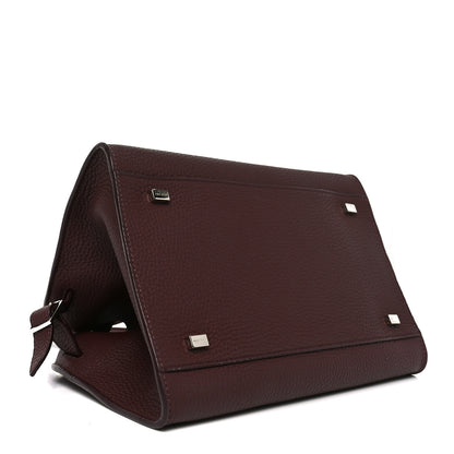 The Row Grained Calfskin Soft Margaux 10 Bag Dark Mocha 4 of 9