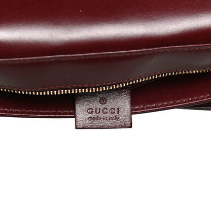Gucci Vitello Palmellato Lux Small Arli Flap Shoulder Bag Vintage Bordeaux 6 of 11