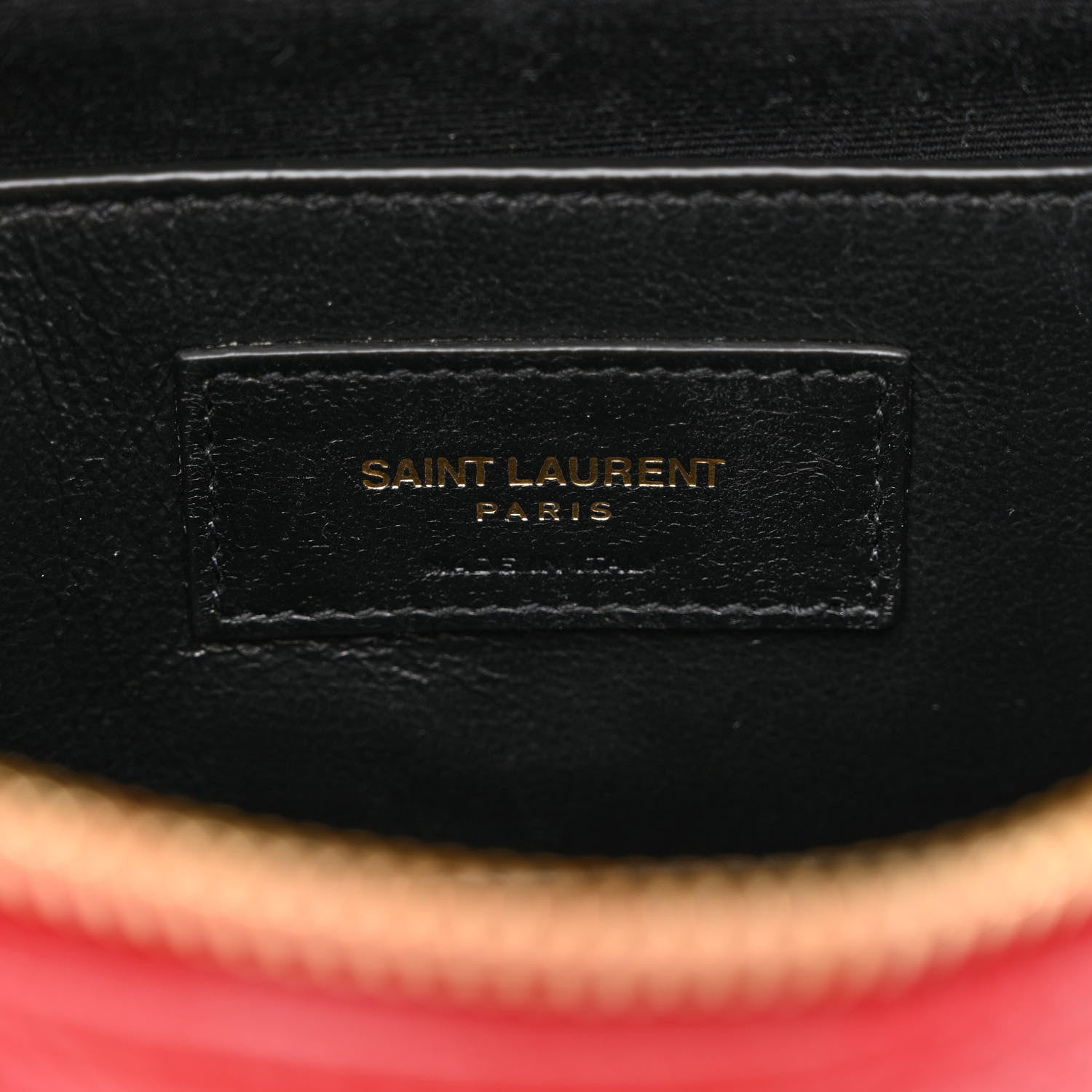 Saint Laurent Grain de Poudre Quilted 80's Vanity Bag Red 6 of 10