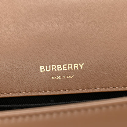 Burberry Lambskin Quilted Small Lola Bag Camel 6 of 10