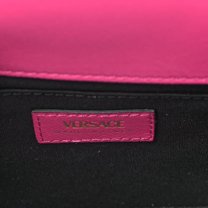 Versace Velvet Quilted Medusa Chain Crossbody Pink 6 of 8