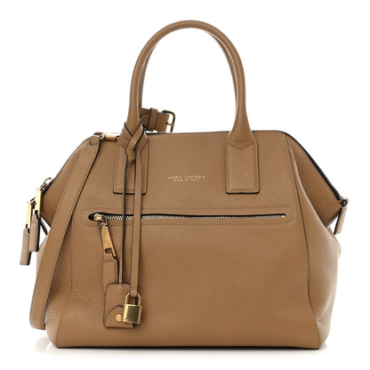 Marc Jacobs Textured Calfskin Large Incognito Satchel Cappuccino 1 of 9