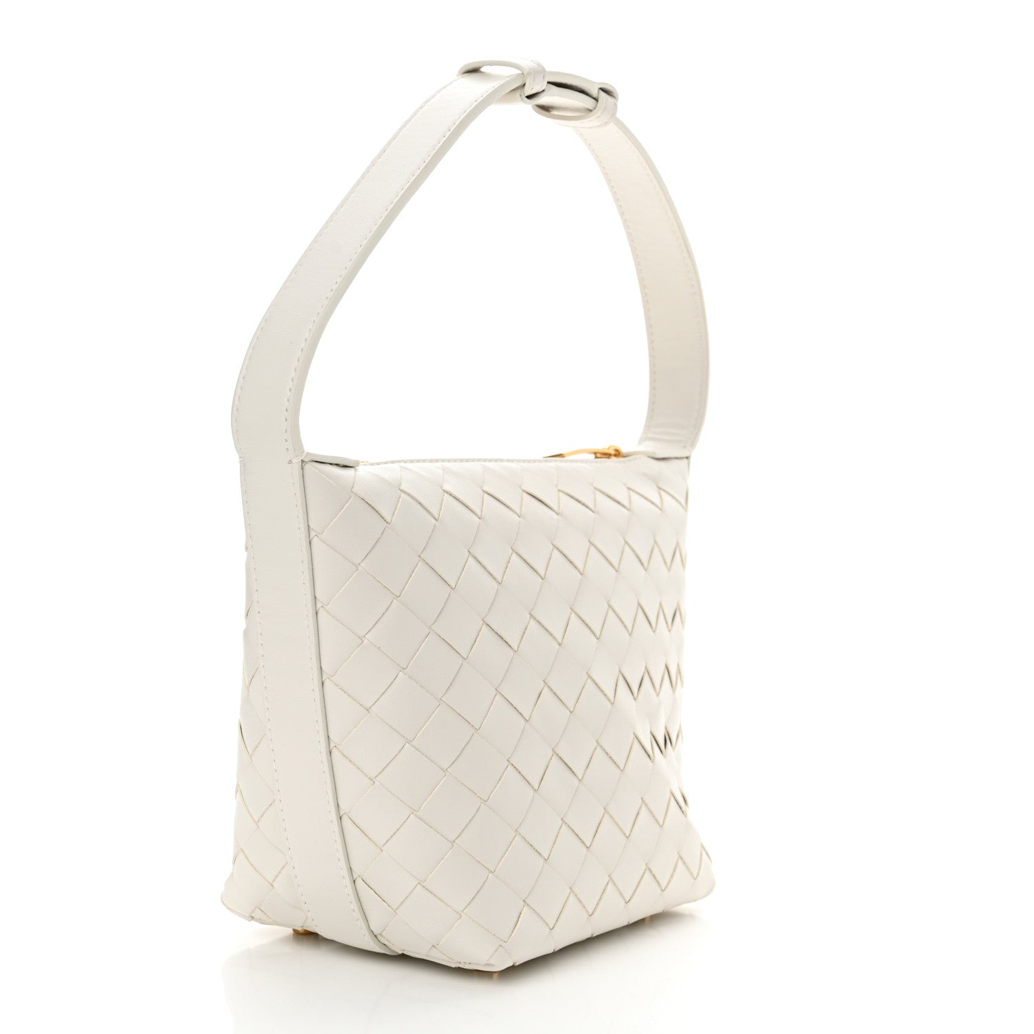 Bottega Veneta Calfskin Nappa Intrecciato Candy Wallace White 2 of 10