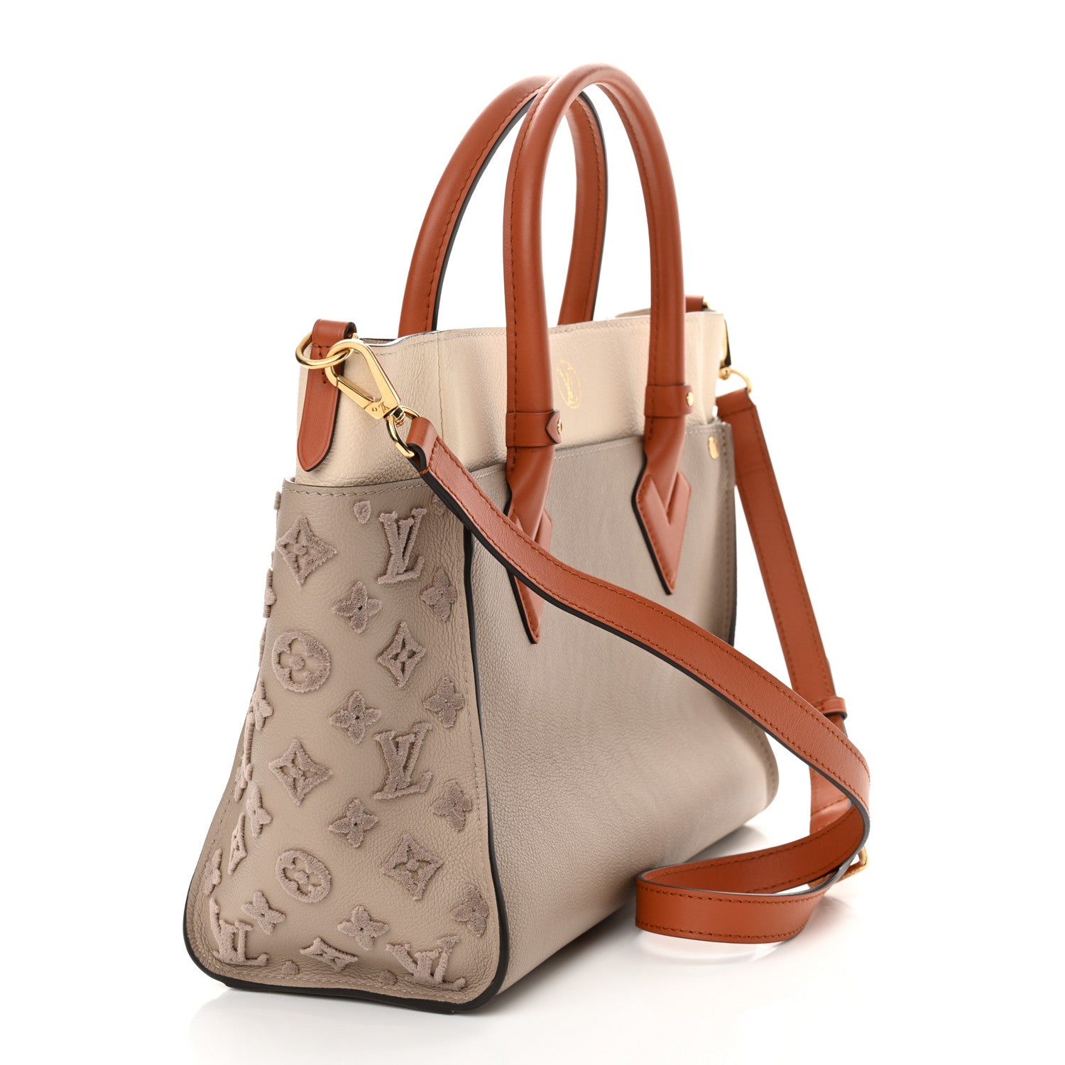 Louis Vuitton Calfskin Monogram Tufting On My Side Galet 3 of 10