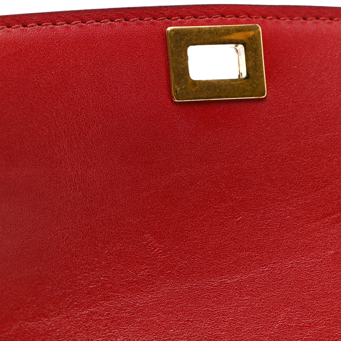 Smooth Calfskin Small Classic Box Flap Bag Red