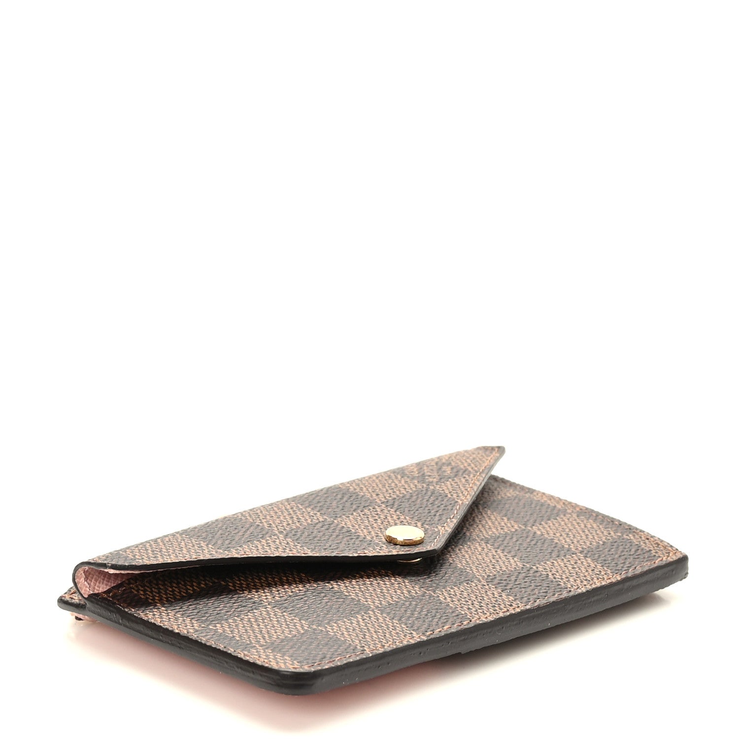 Louis Vuitton Damier Ebene Recto Verso Card Holder Rose Ballerine 4 of 8