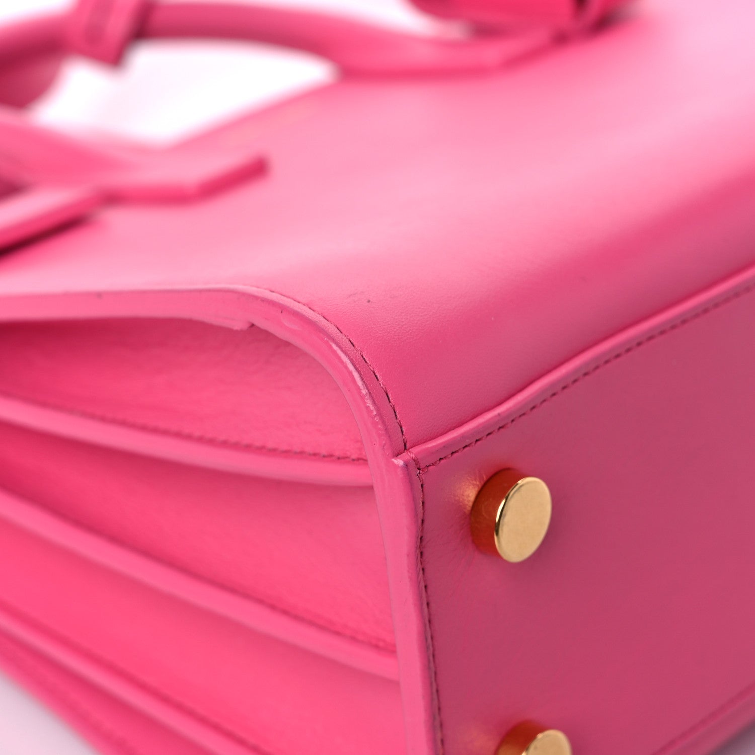 Saint Laurent Calfskin Nano Sac De Jour Lipstick Fuchsia 6 of 15