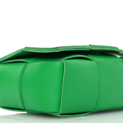 Bottega Veneta Lambskin Maxi Intreccio Candy Cassette Crossbody Bag Green 8 of 12