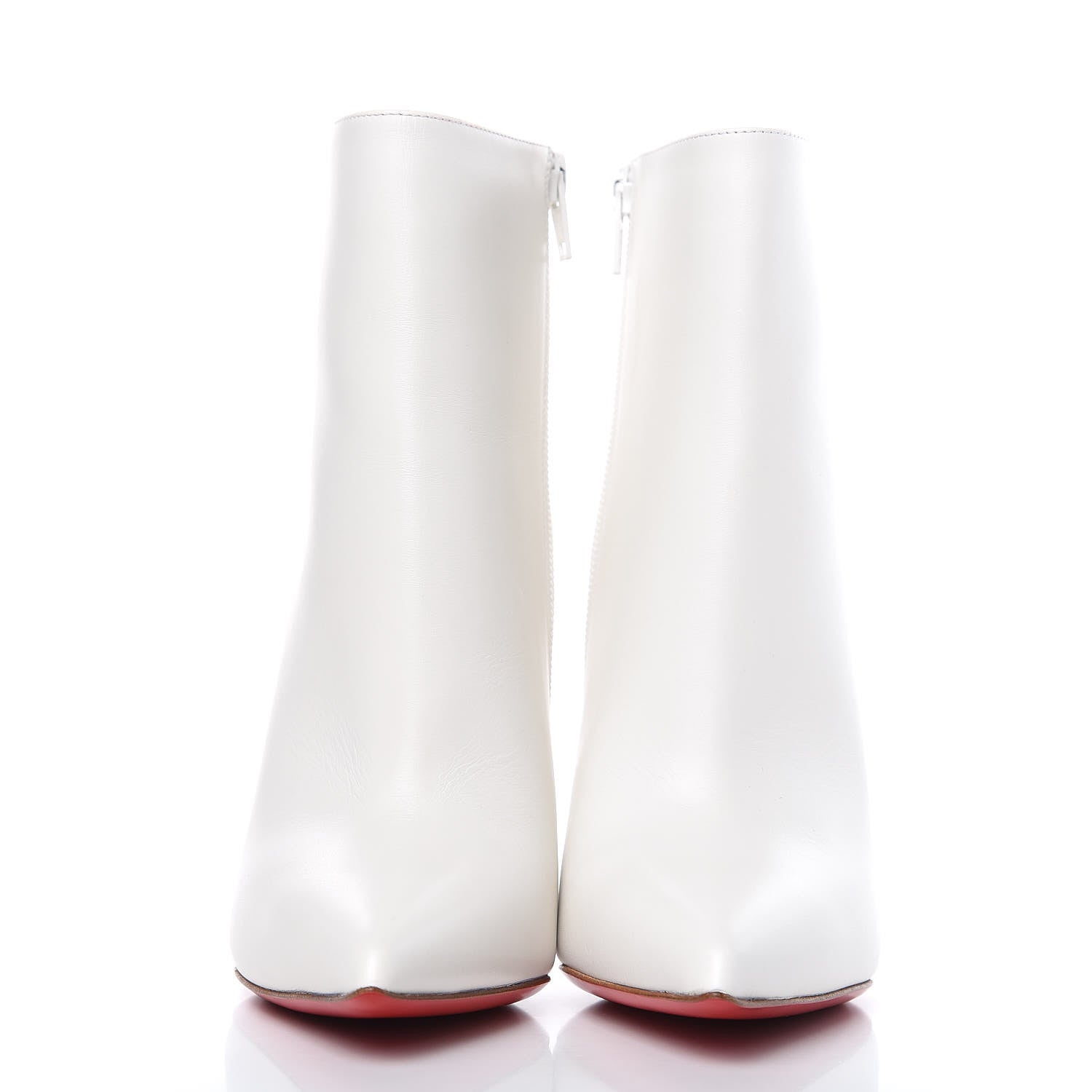 Christian Louboutin Calfskin So Kate Booty 100 Ankle Boots 36.5 White 2 of 8