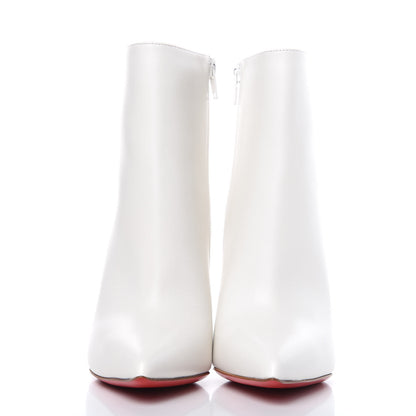 Christian Louboutin Calfskin So Kate Booty 100 Ankle Boots 36.5 White 2 of 8