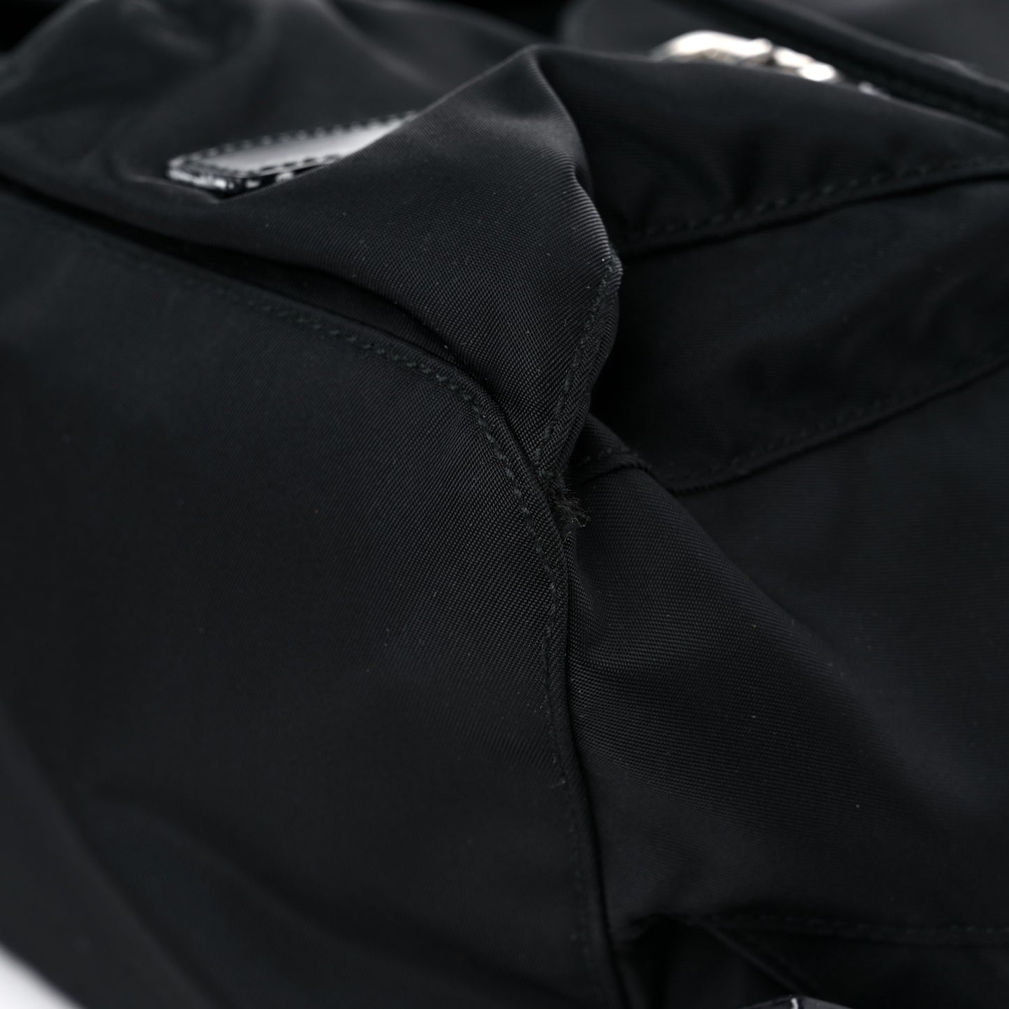 Tessuto Nylon Saffiano Medium Backpack Black