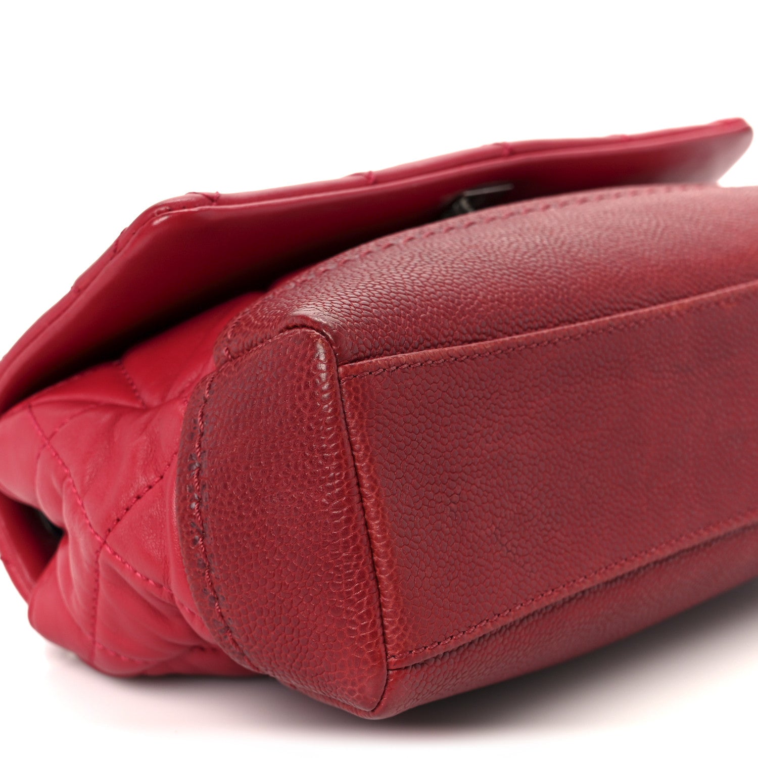 Chanel Caviar Lambskin Quilted Bi Coco Flap Red 11 of 12