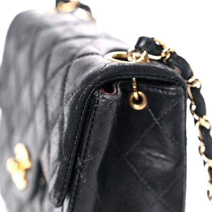 Chanel Lambskin Quilted Mini Square Flap Bag Black 26 of 28