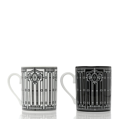 Hermes Porcelain H Deco Mug Set of 2 3 of 8