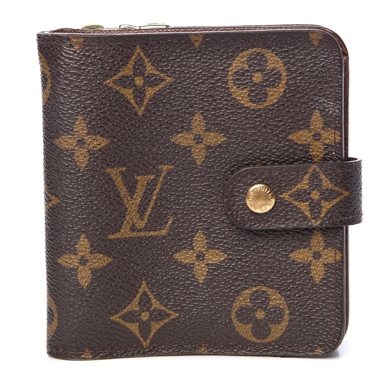 Louis Vuitton Monogram Compact Zippe Zipped Wallet 1 of 9