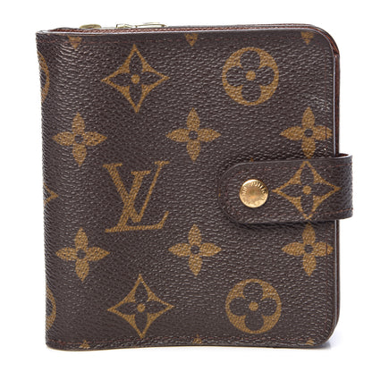Louis Vuitton Monogram Compact Zippe Zipped Wallet 1 of 9
