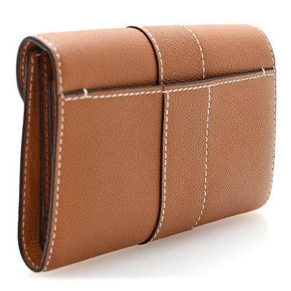 Delvaux Grained Rodeo Calfskin Brillant Compact Wallet Vegetal 4 of 7