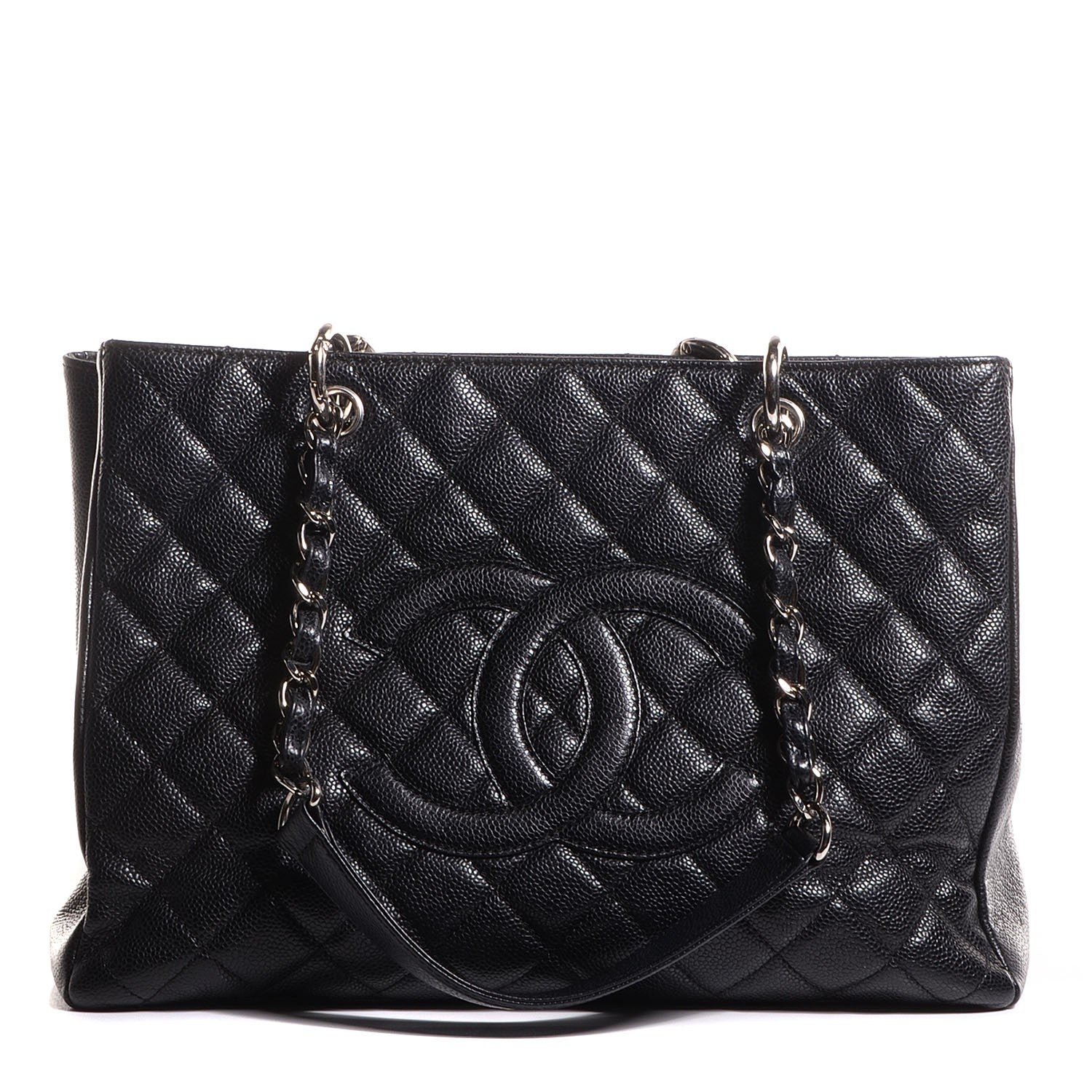 Chanel Caviar Quilted Grand Shopping Tote GST Black 1 of 7