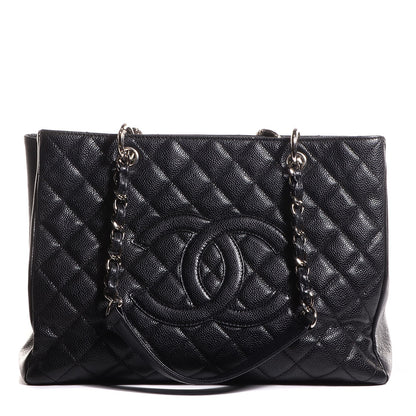 Chanel Caviar Quilted Grand Shopping Tote GST Black 1 of 7