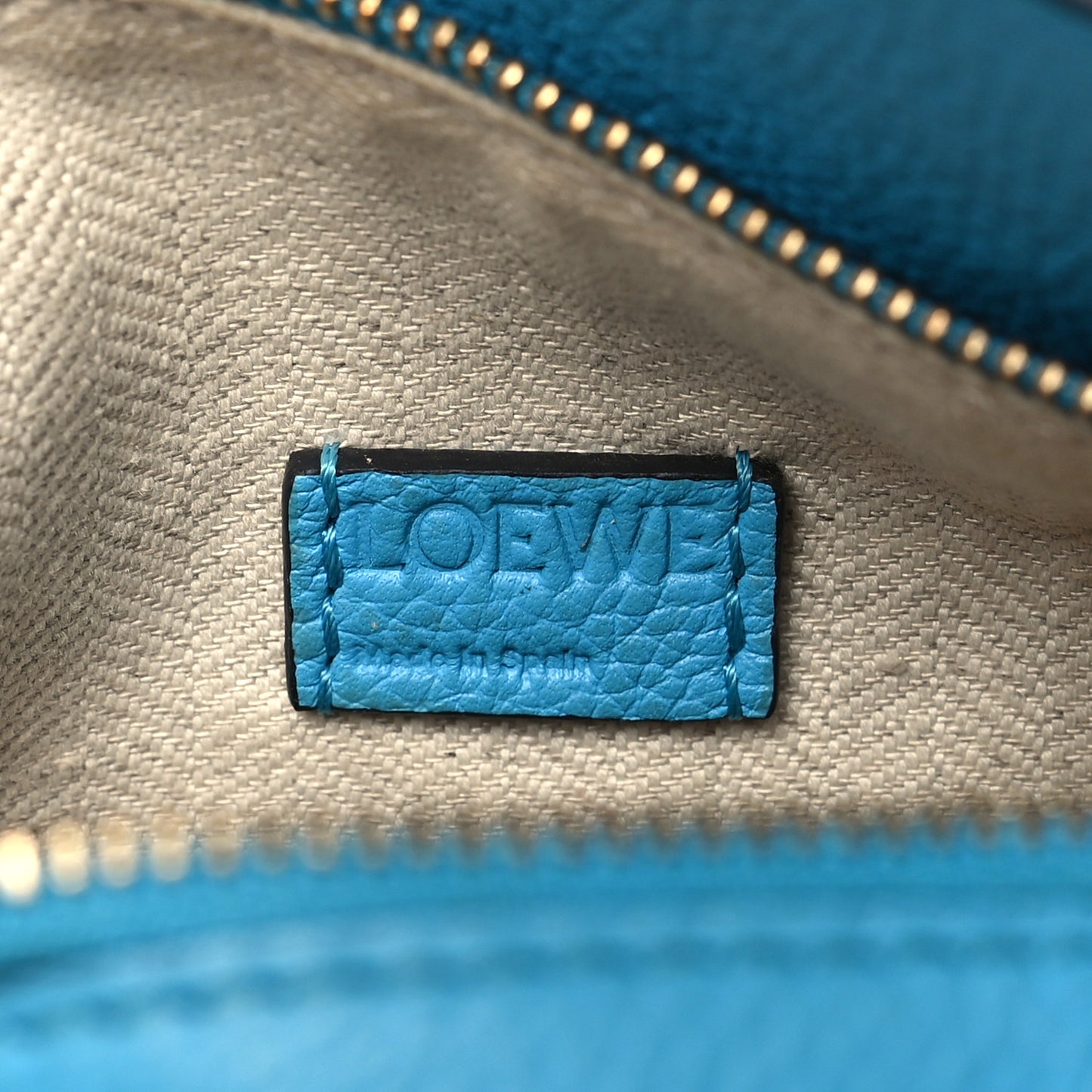 Calfskin Mini Puzzle Bag Cyan