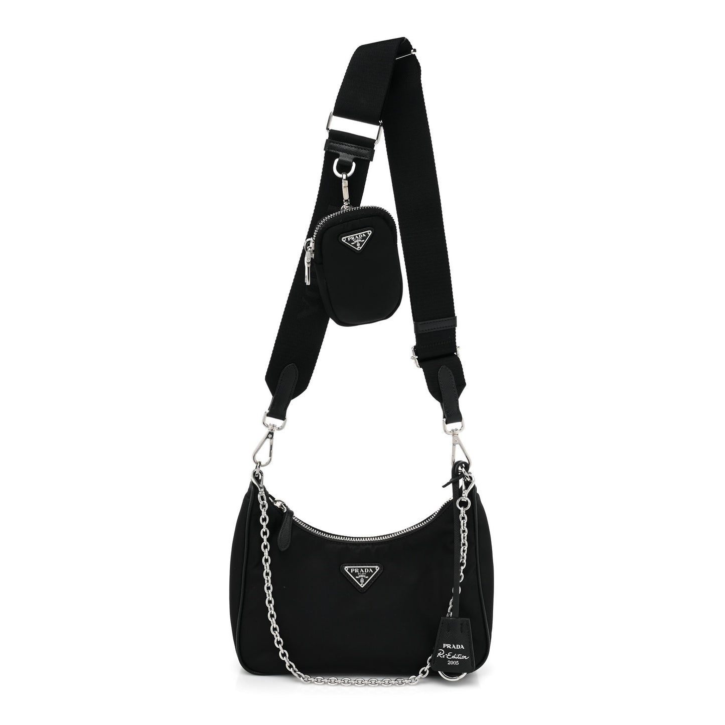 Nylon Re-Edition 2005 Shoulder Bag Black