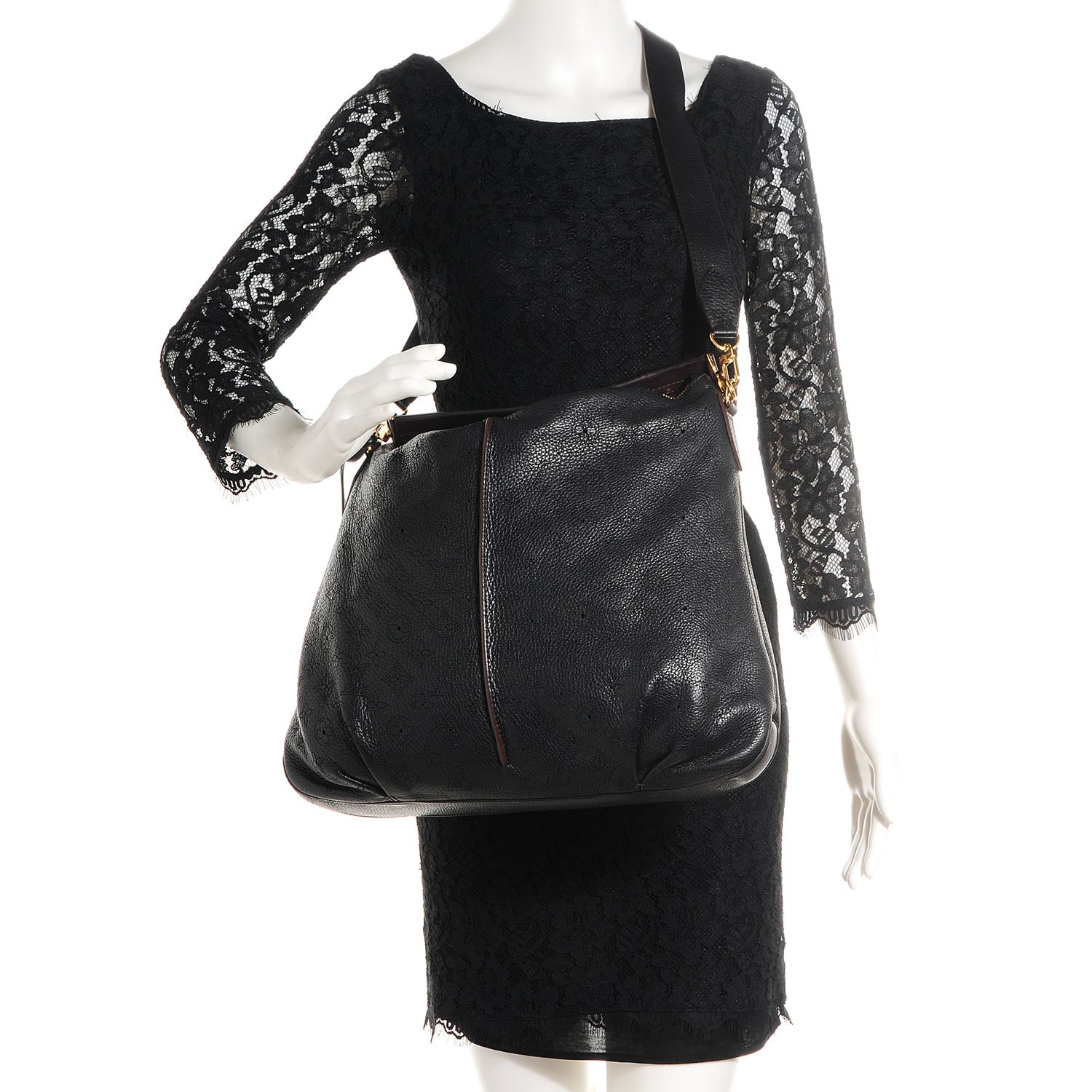 Louis Vuitton Mahina Selene MM Black 2 of 8