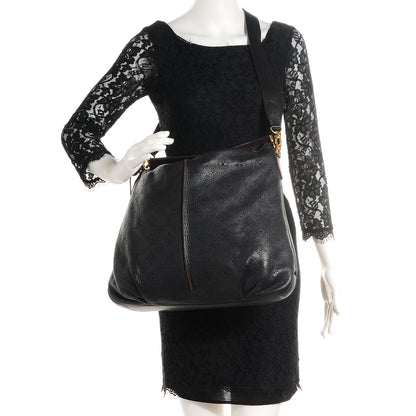 Louis Vuitton Mahina Selene MM Black 2 of 8
