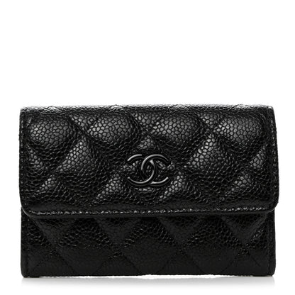 Chanel Caviar Quilted Incognito Flap Card Holder Black 1 of 8