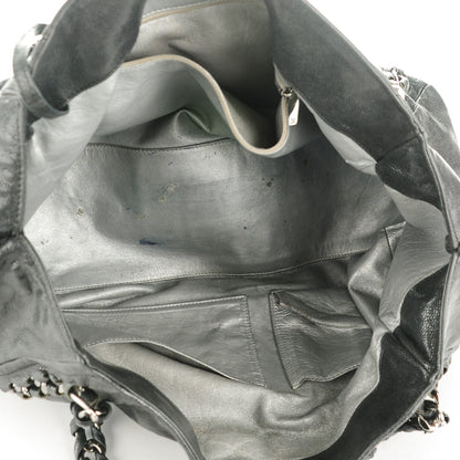 Chanel Glazed Caviar East West Modern Chain Tote Black 5 of 8
