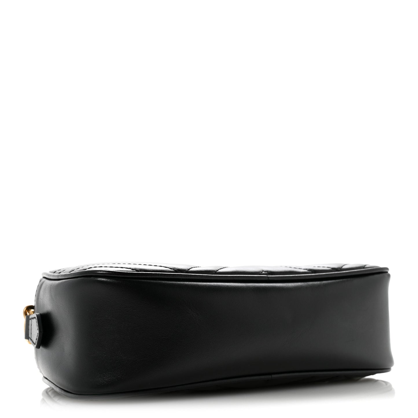 Calfskin Matelasse Small GG Marmont Chain Shoulder Bag Black