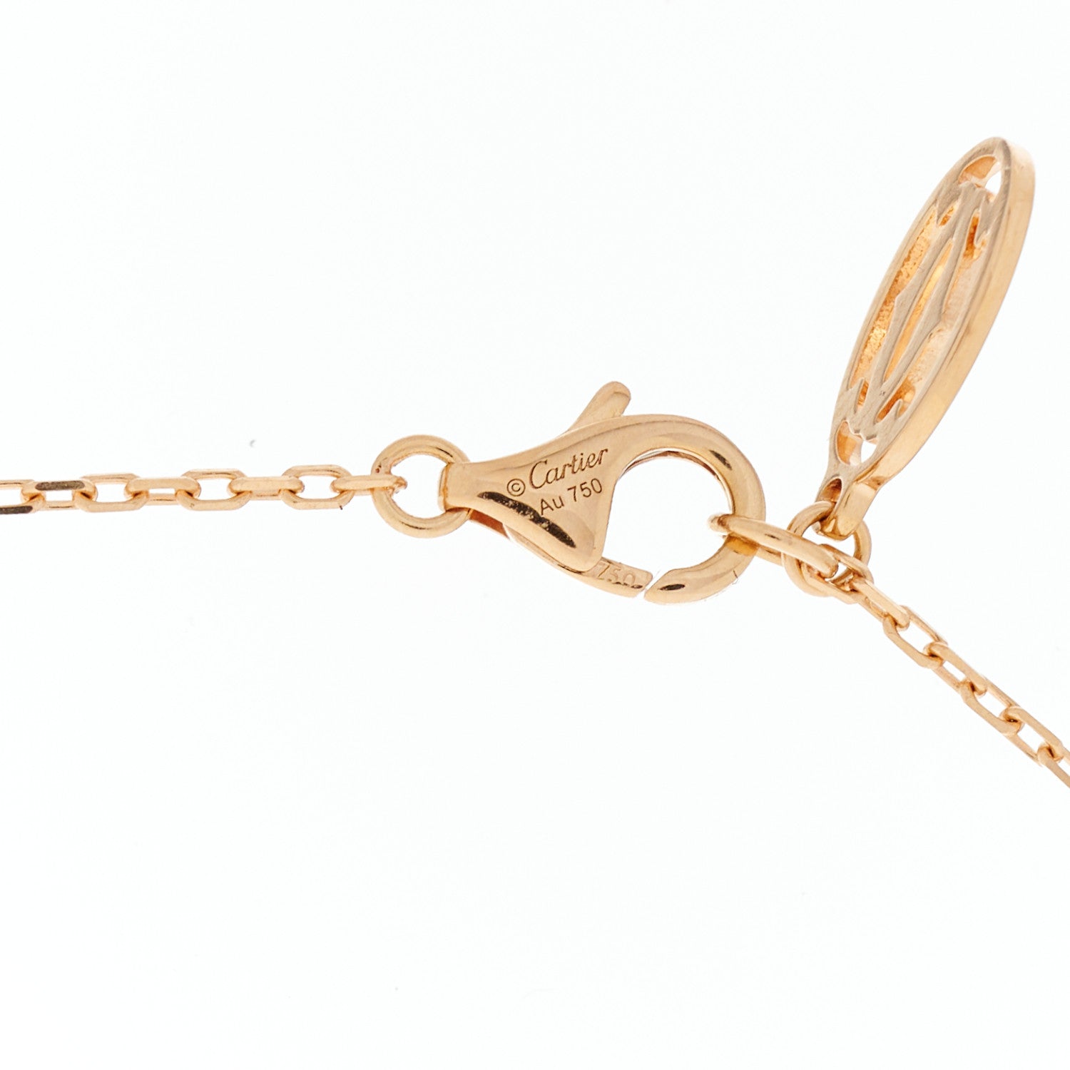Cartier 18K Pink Gold Diamond LM D'Amour Pendant Necklace 5 of 6