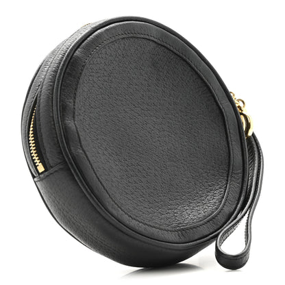 Gucci Textured Calfskin Web Ophidia Round Wrist Wallet Black 3 of 10