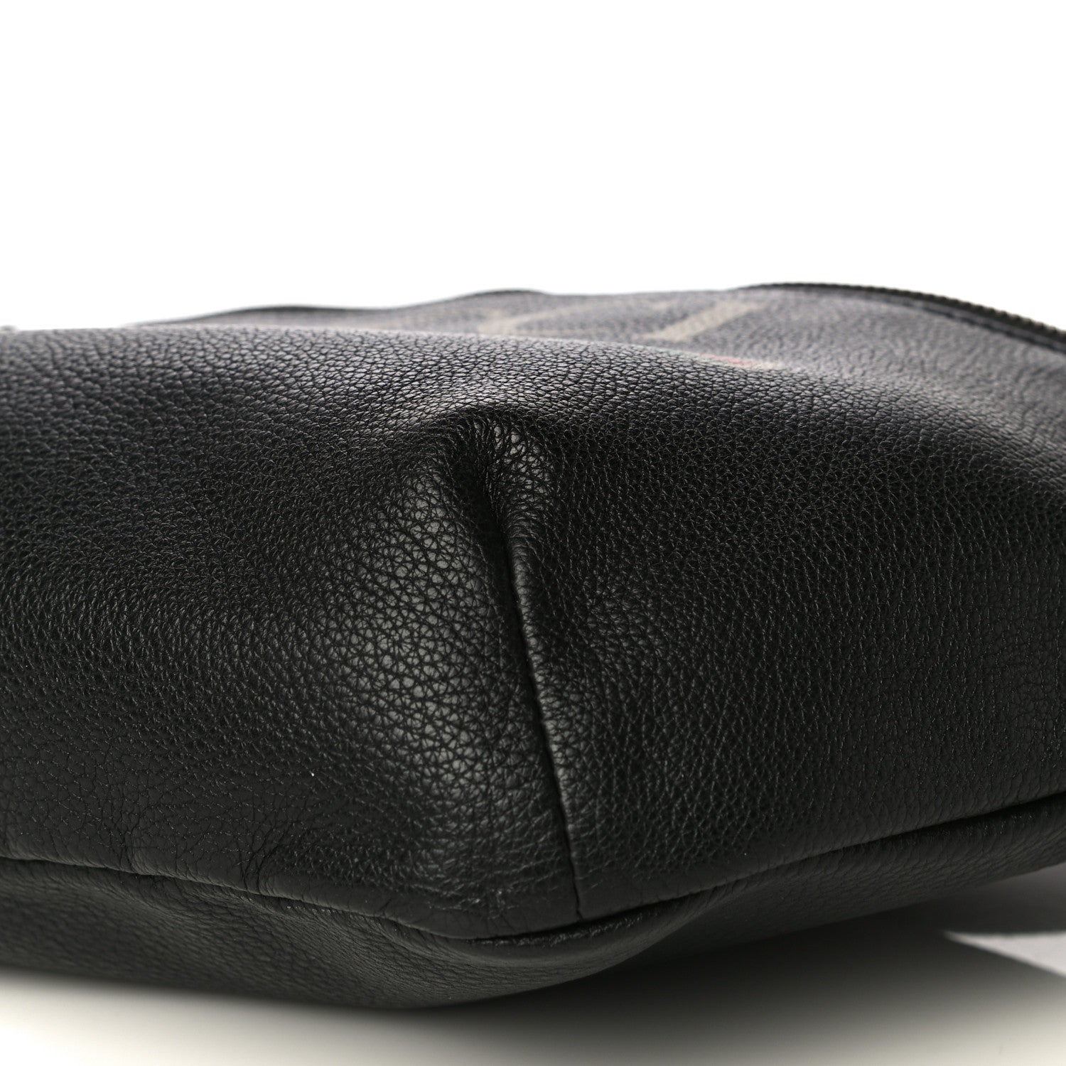 Gucci Grained Calfskin Logo Belt Bag Black 9 of 13