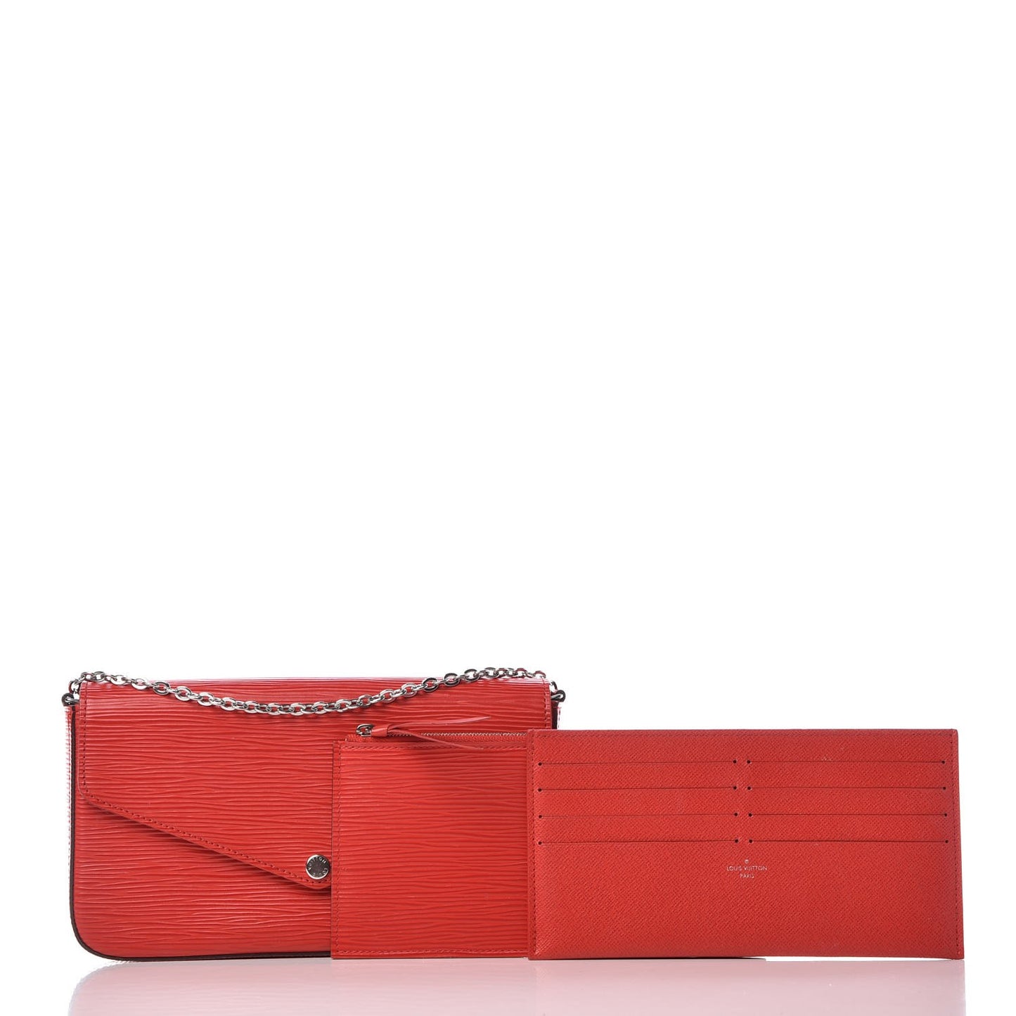Epi Pochette Felicie Coquelicot