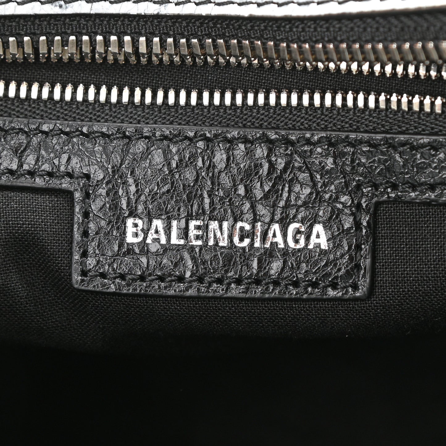 Agneau Arena Graffiti Neo Cagole Handbag XS Black White