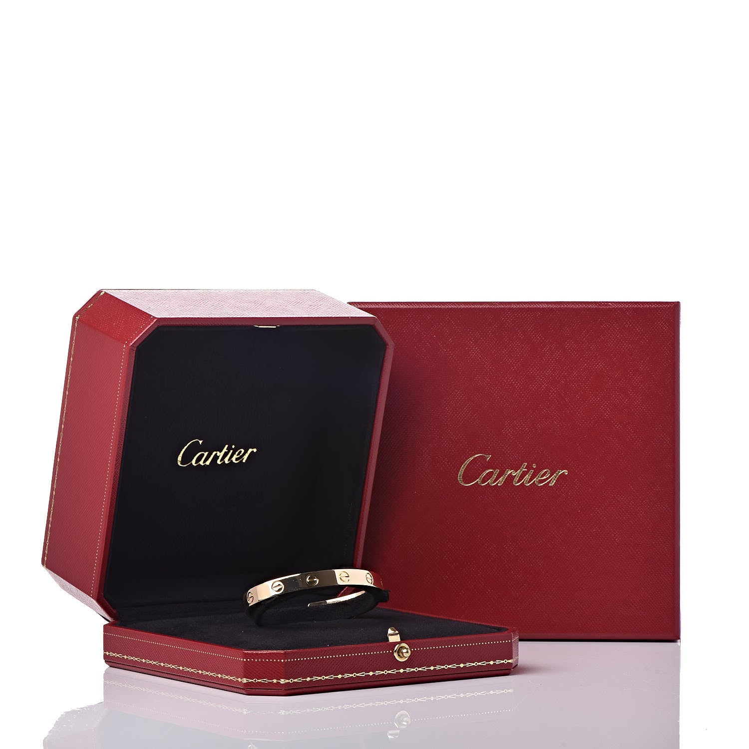 Cartier 18K Yellow Gold LOVE Cuff Bracelet 16 6 of 6