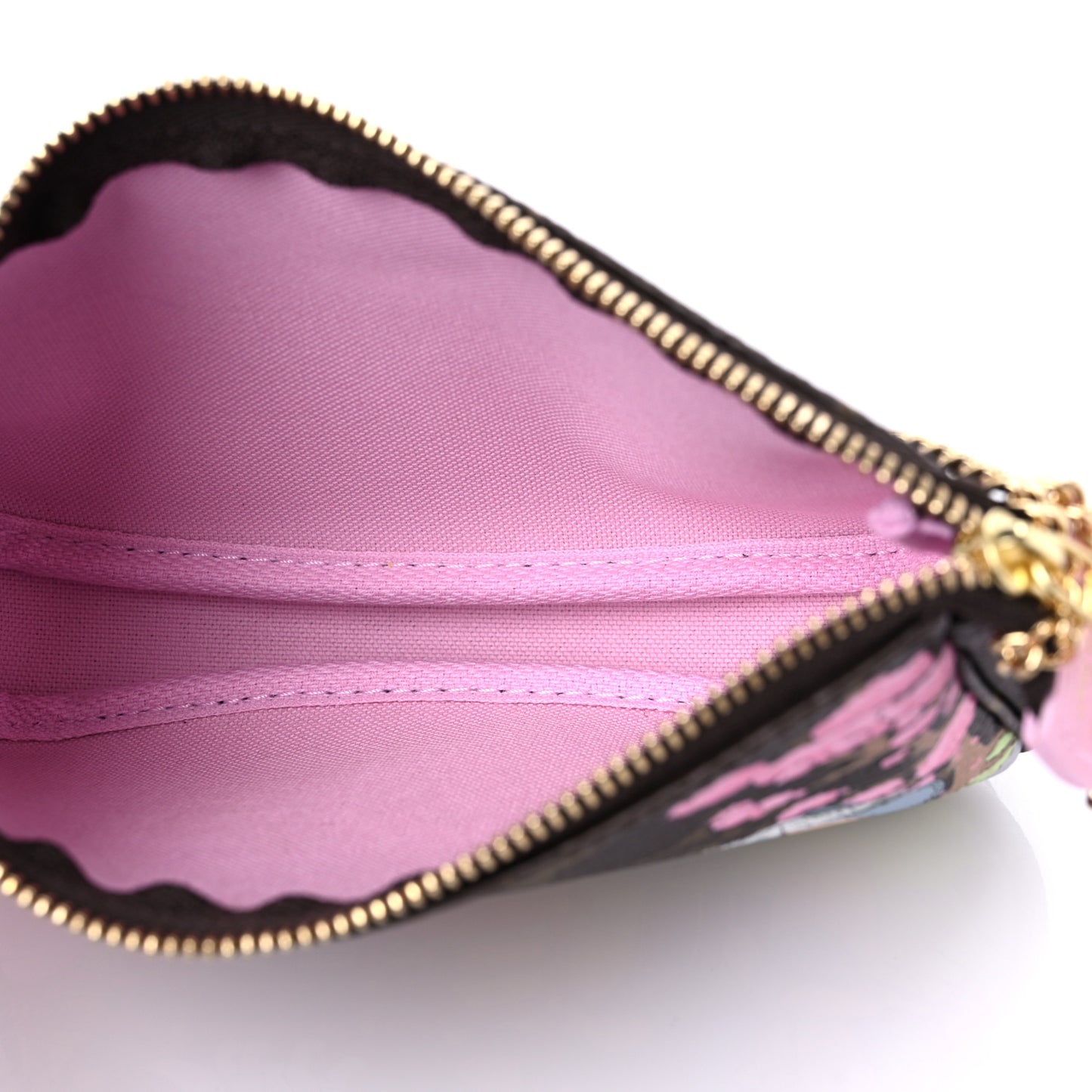 Monogram 2021 Christmas Animation Japanese Garden Mini Pochette Accessories Wisteria Pink
