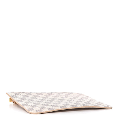Louis Vuitton Damier Azur Neverfull MM GM Pochette Rose Ballerine 4 of 8