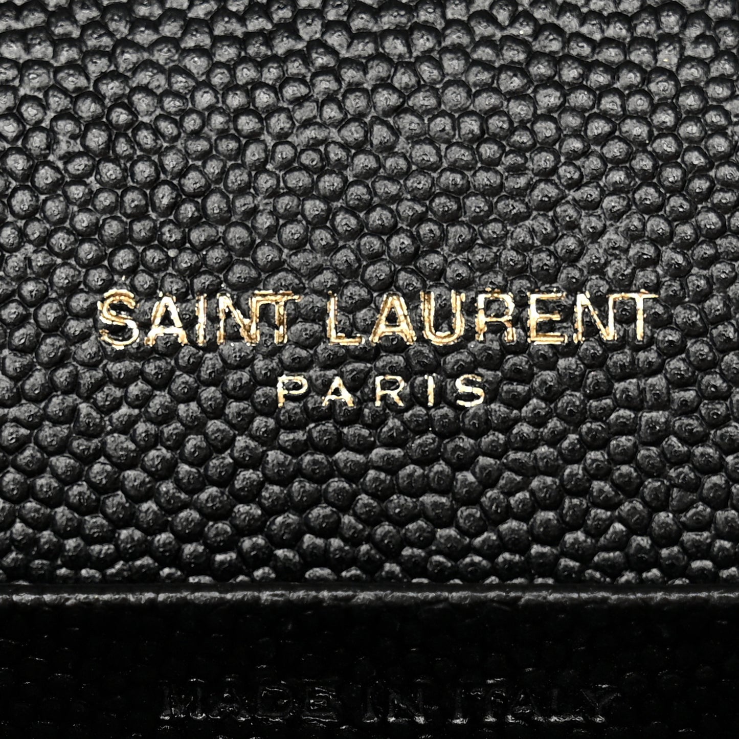 Grain De Poudre Matelasse Chevron Monogram Chain Wallet Black