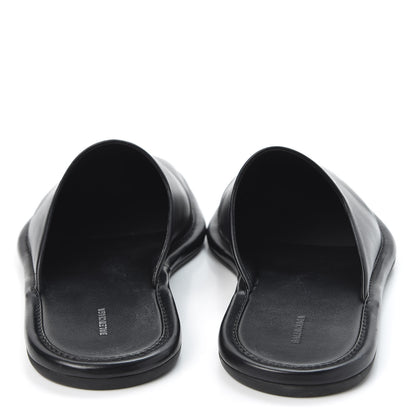 Balenciaga Smooth Calfskin Mens Cozy Slip-On Loafers 42 Black White 6 of 11