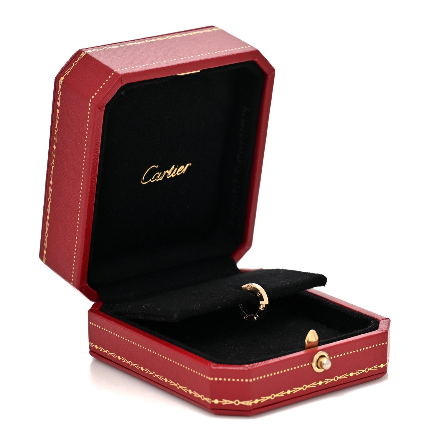 Cartier 18K Yellow Gold Single LOVE Hoop Earring 6 of 6