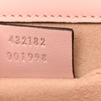 Gucci Calfskin Crystal Star Embroidered Small Padlock Shoulder Bag Perfect Pink Multicolor 7 of 14