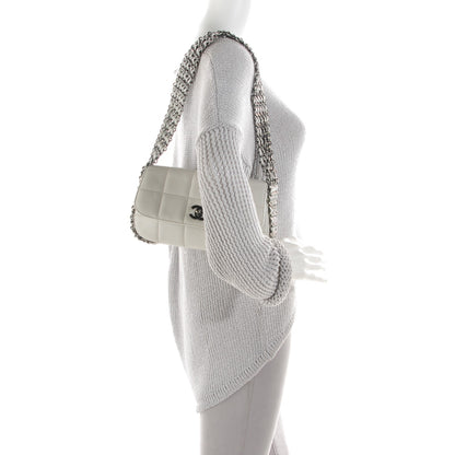 Chanel Lambskin Chocolate Bar 5 Chain Flap White 2 of 8
