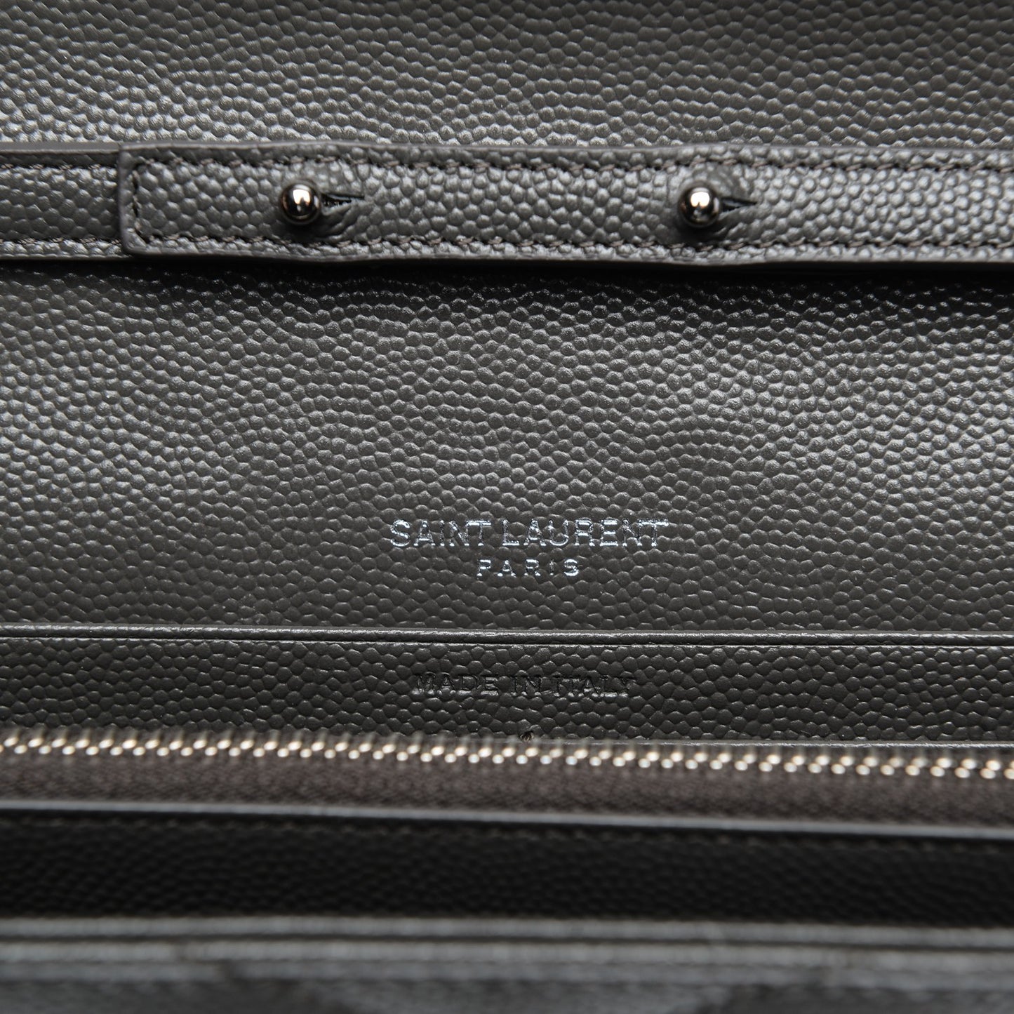 Grain De Poudre Matelasse Chevron Monogram Chain Wallet Earth